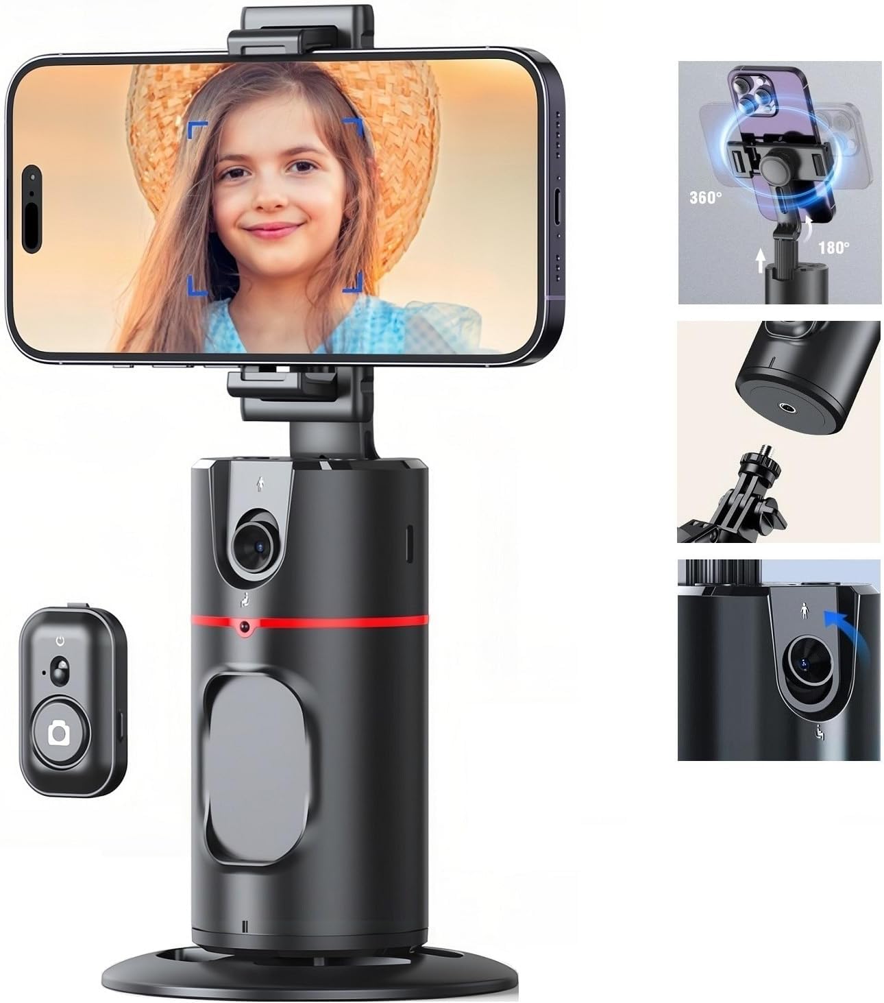 USAMS US-ZB239AIスマートロボットフェイストラッキング電話ホルダー Face Tracking Phone Holder Usams US-ZB239 Smart Face